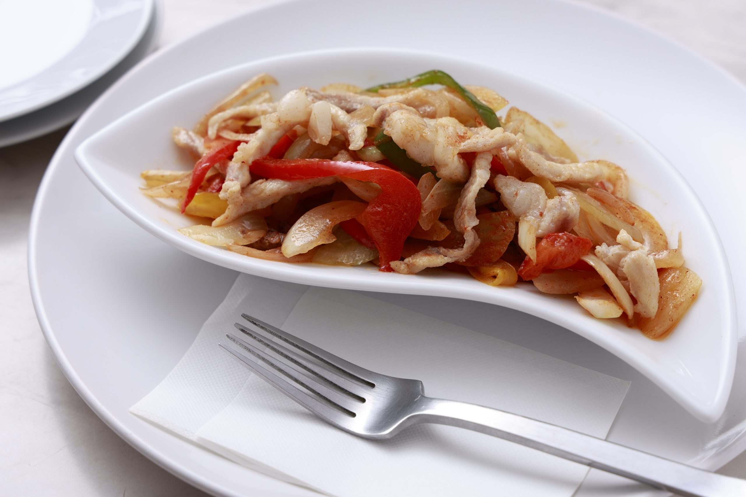 ワニ肉の炒め物